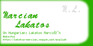 marcian lakatos business card